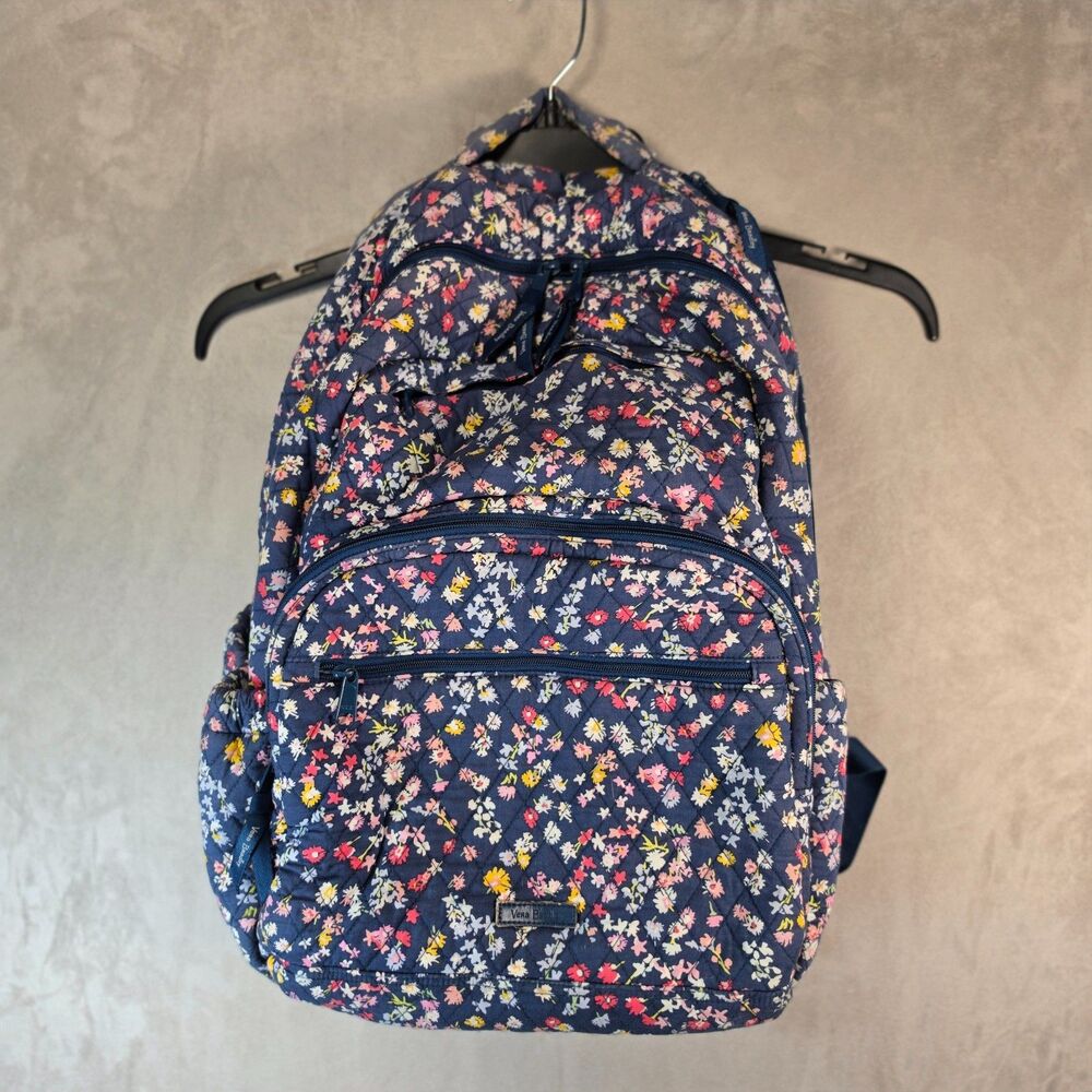 Vera Bradley Essential Large Backpack Scattered Wildflowers Floral READ WEAR